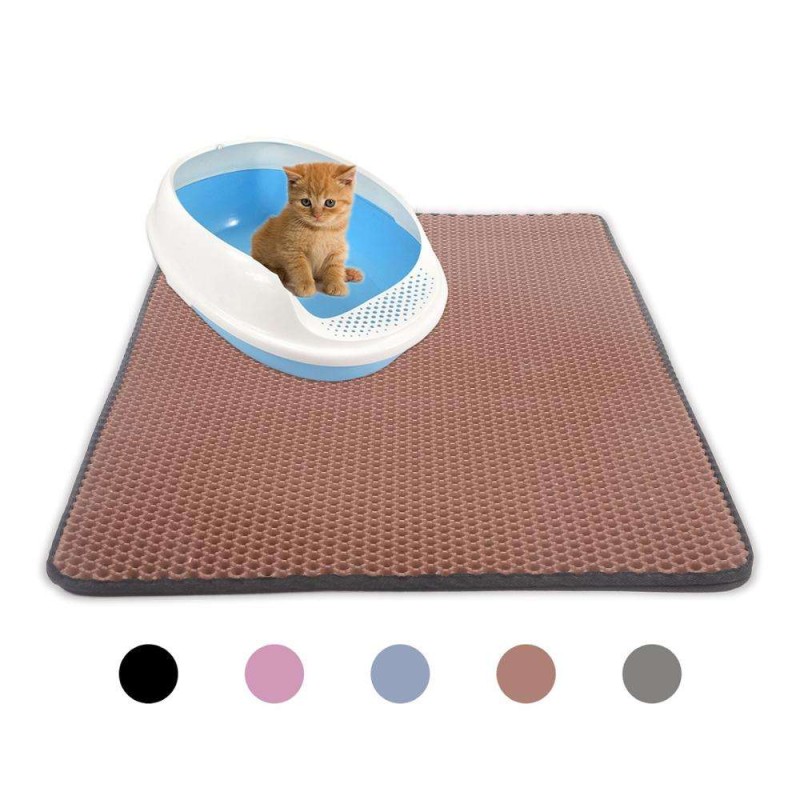Litter Mat Supplier - Custom Detachable Waterproof Double Layer Eco Friendly Litter Trapper Mat