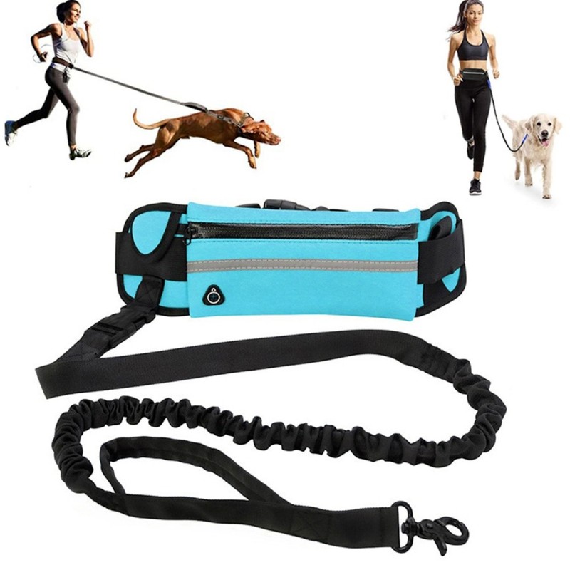 Hands Free Leash Factory - Hands Free Dog Leash for Running with Waist Bag Retractable Belt