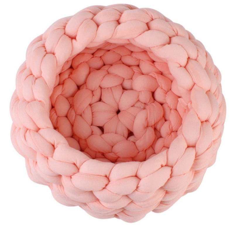 Dog Bed Basket Factory - Wholesale Custom Small Handmade Chunky Braided Basket Shape Bed