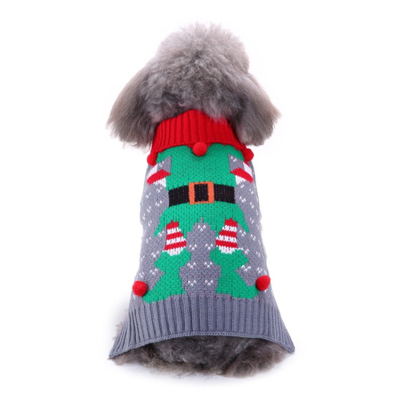 Pet Christmas Sweater Supplier - Wholesale Pet Christmas Decorations Winter Apparel Sweater