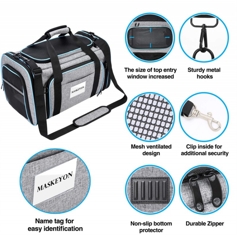 Dog Carrier Bag Manufacturer - Wholesale Custom Breathable Portable Travel Carry Dog Carriers Bag