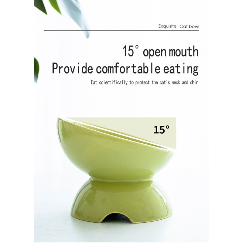 Raised Pet Bowls Supplier - High Quality New Arrival Customization Stoneware Adjustable Raised Bowl