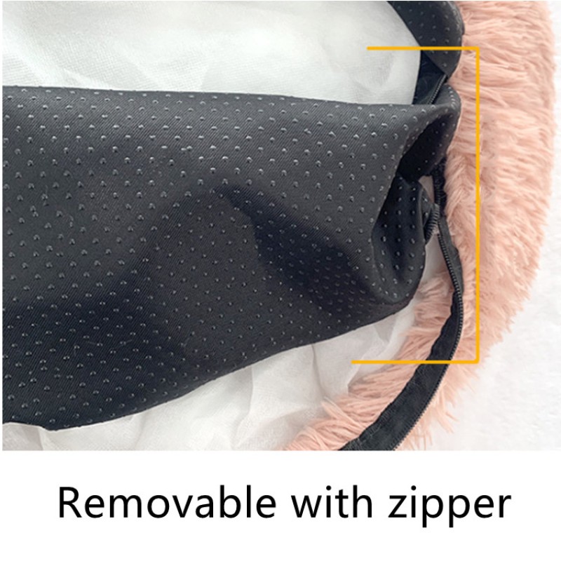 Round Pet Bed Manufacturer - Manufacturer Wholesale Custom Round Shape Plush Soft Non-Slip Bed