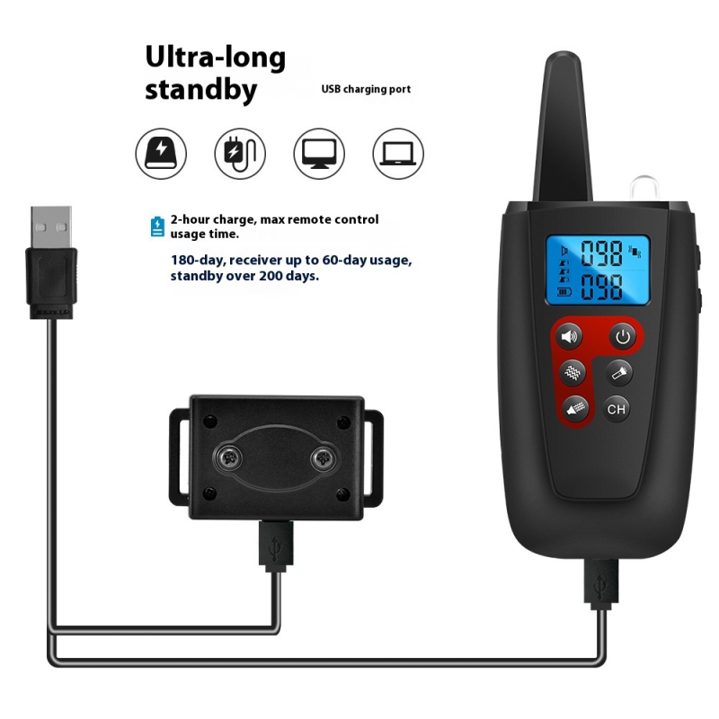 Dog Training Device Factory - New Remote Trainer Waterproof Bark Stopper Multiple Modes