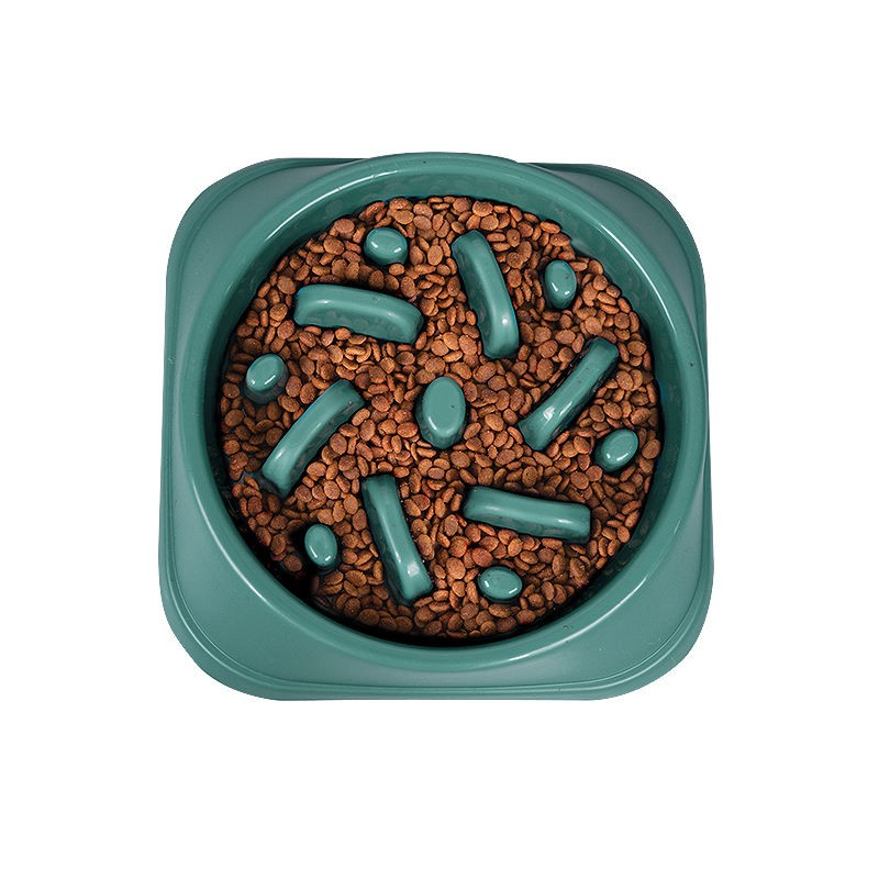 Slow Feeder Bowl Factory - Manufacturer Wholesale Packed in Color Box Portable Plastic Slow Feeder