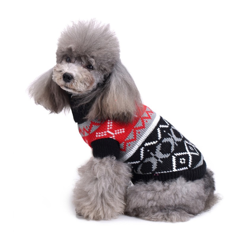 Pet Christmas Sweater Supplier - Wholesale Pet Christmas Decorations Winter Apparel Sweater