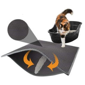 Litter Mat Supplier - Custom Detachable Waterproof Double Layer Eco Friendly Litter Trapper Mat
