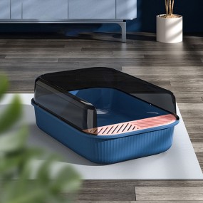Modern Litter Box Supplier - Wholesale Modern Design Novel Style Plastic Semi-Closed Removable Box
