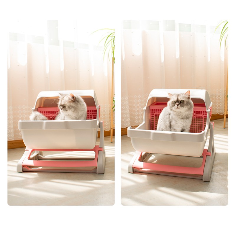 Self Cleaning Litter Box Supplier - Wholesale Extra Large Semi-Automatic Anti-splash Self Cleaning Box