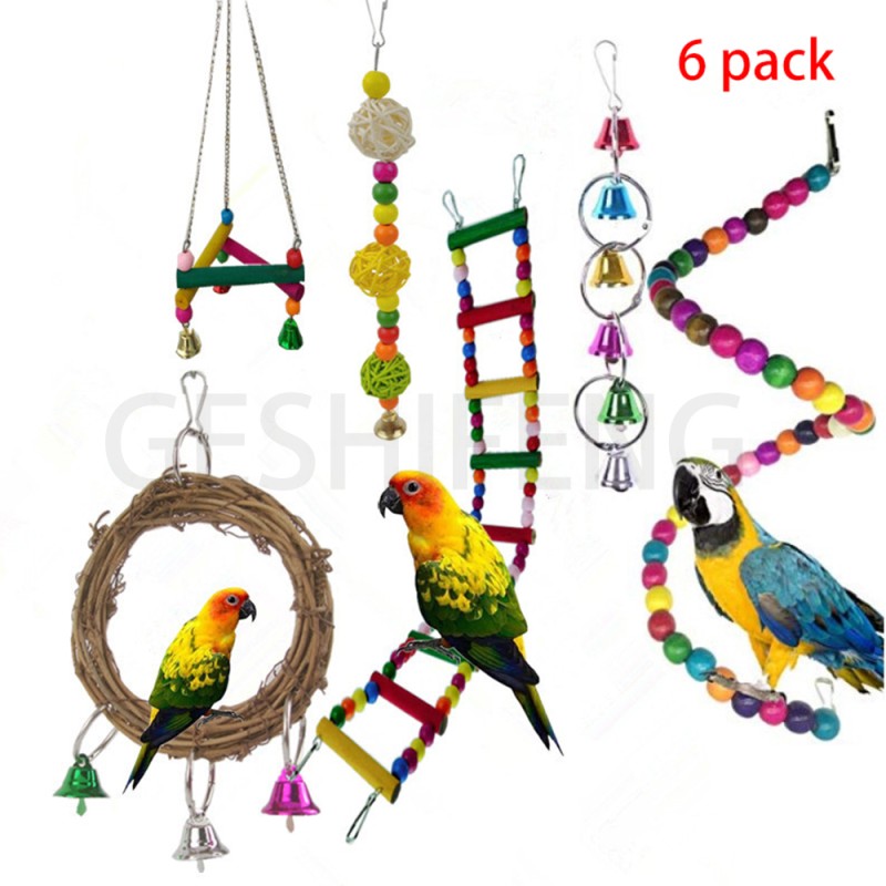 Pet Bird Toys Factory - Factory Wholesale Eco-Friendly Pet Bird Toys Set Rope Chew Toy
