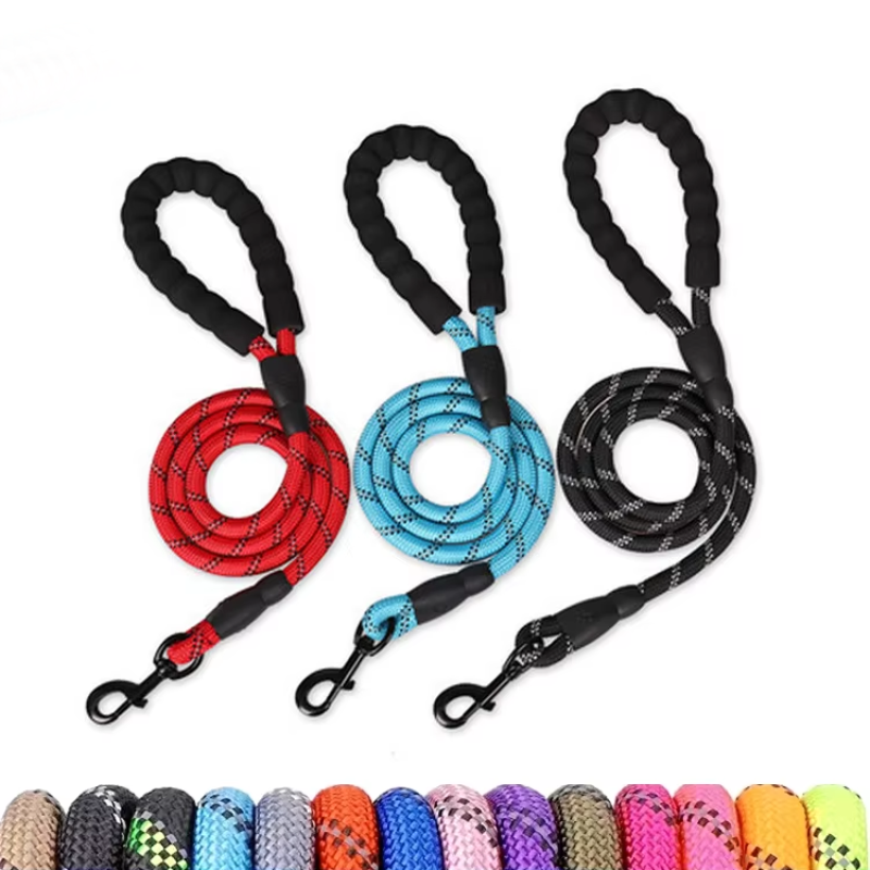 Luxury Dog Leash Supplier - Wholesale Luxury Strong Dog Leashes Nylon Rope Collar Heavy Duty