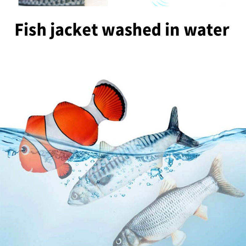 Simulation Fish Toy Manufacturer - Manufacturer Wholesale Custom Fish Shape USB Washable Toy