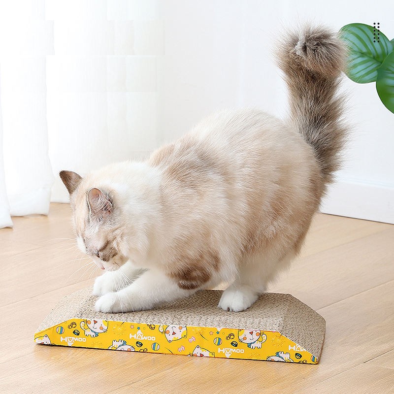 Trapezoidal Scratcher Factory - Wholesale Interactive Trapezoidal Scratching Board Corrugated Paper