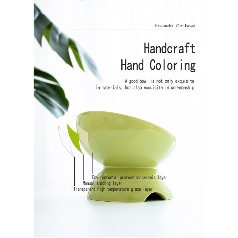 Raised Pet Bowls Supplier - High Quality New Arrival Customization Stoneware Adjustable Raised Bowl