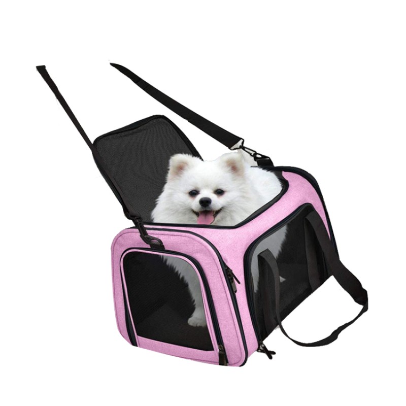 Pet Carrier Bag Supplier - Car Travel Accessories Folding Fabric Airline Approved Carrier