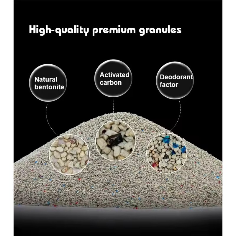 Clumping Cat Litter Supplier - Wholesale OEM Low Dust Eco Friendly 1-3mm Automatic Clumping Litter