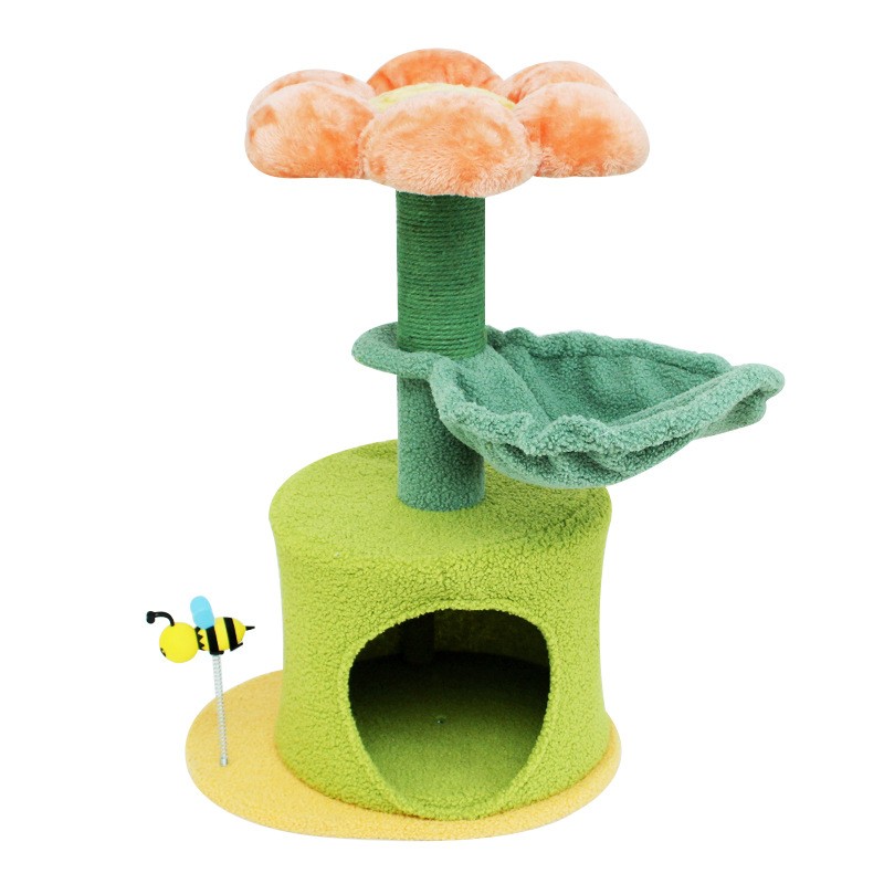 Sunflower Cat Tree Manufacturer - Manufacture Sale High Quality Fashion Luxury Sunflower Cat Tower
