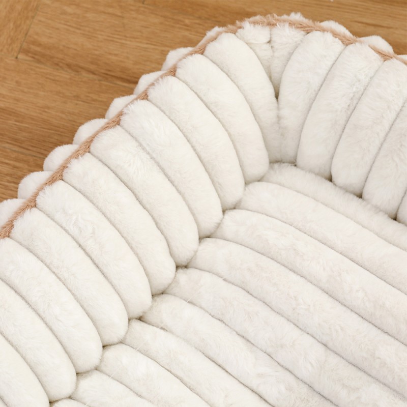 Pet Bed Manufacturer - New Thickened Straight Square Nest Pet Bed Soft Comfortable Rabbit Fur