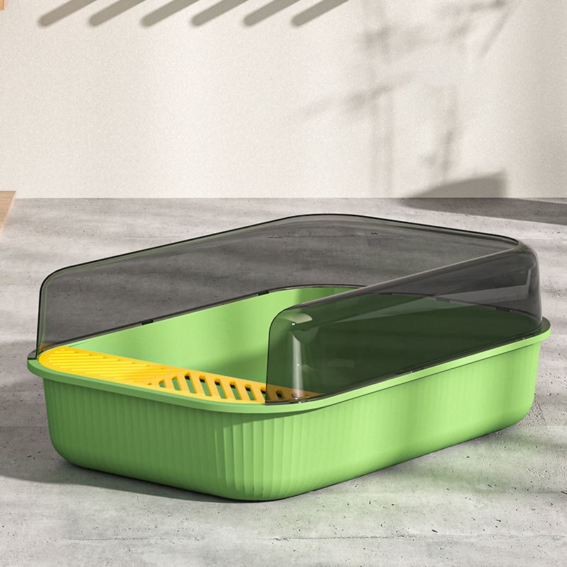Modern Litter Box Supplier - Wholesale Modern Design Novel Style Plastic Semi-Closed Removable Box