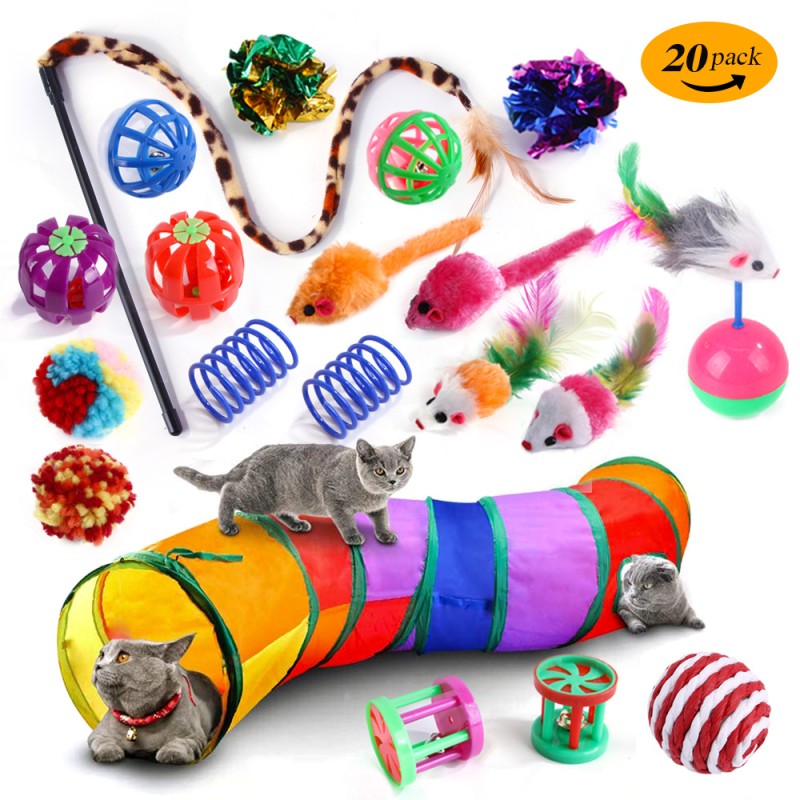 Mouse Toy Set Manufacturer - Hot Sale 21Pcs/Pack Eco-Friendly Mouse Toy Set Interactive Tunnel