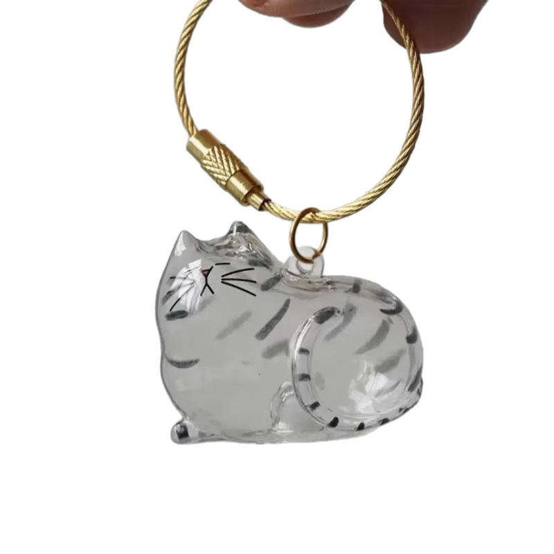 Pet Hair Keychain Factory - Wholesale Transparent Keepsake Capsule Memorial Gift for Owners