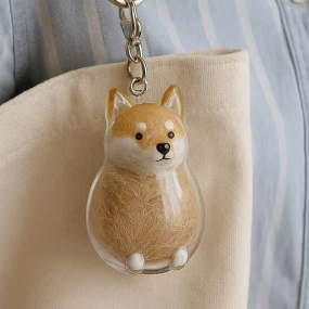 Pet Memorial Locket Manufacturer - Wholesale Dog Shape Keychain Hair Locket Keepsake Gift