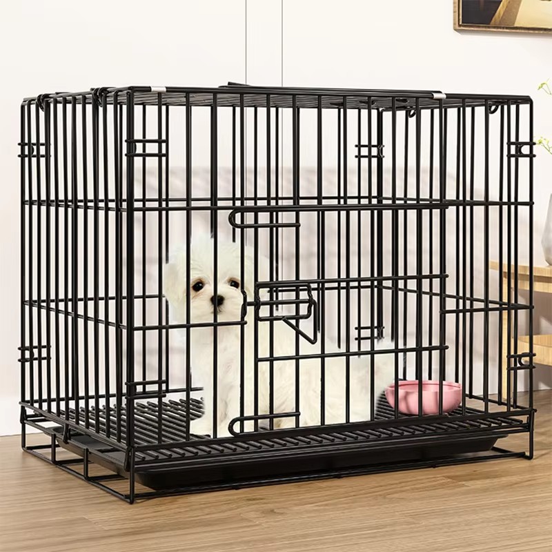 Folding Dog Crate Factory - Wholesale Factory Foldable Collapsible Wired Metal Stacked Dog Crate