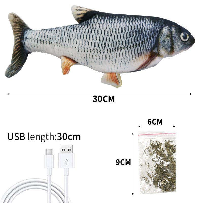 Simulation Fish Toy Manufacturer - Manufacturer Wholesale Custom Fish Shape USB Washable Toy