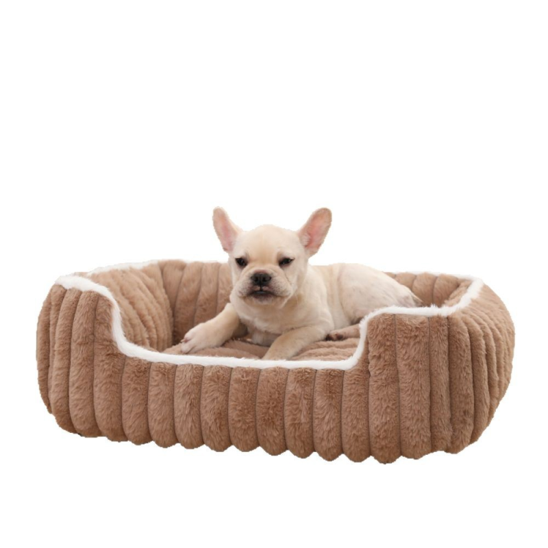 Pet Bed Manufacturer - New Thickened Straight Square Nest Pet Bed Soft Comfortable Rabbit Fur