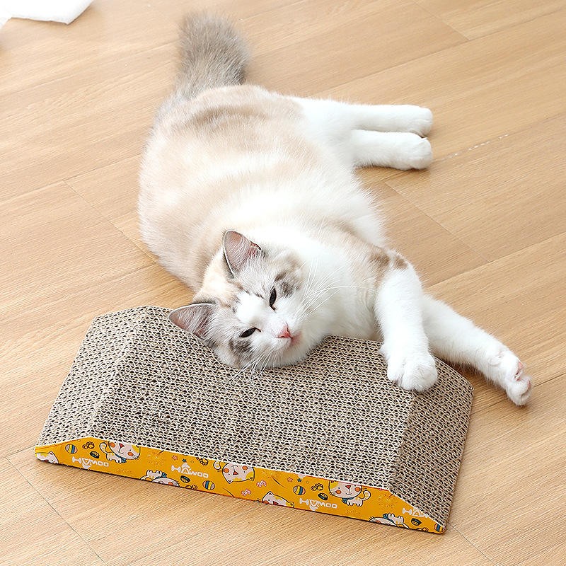 Trapezoidal Scratcher Factory - Wholesale Interactive Trapezoidal Scratching Board Corrugated Paper