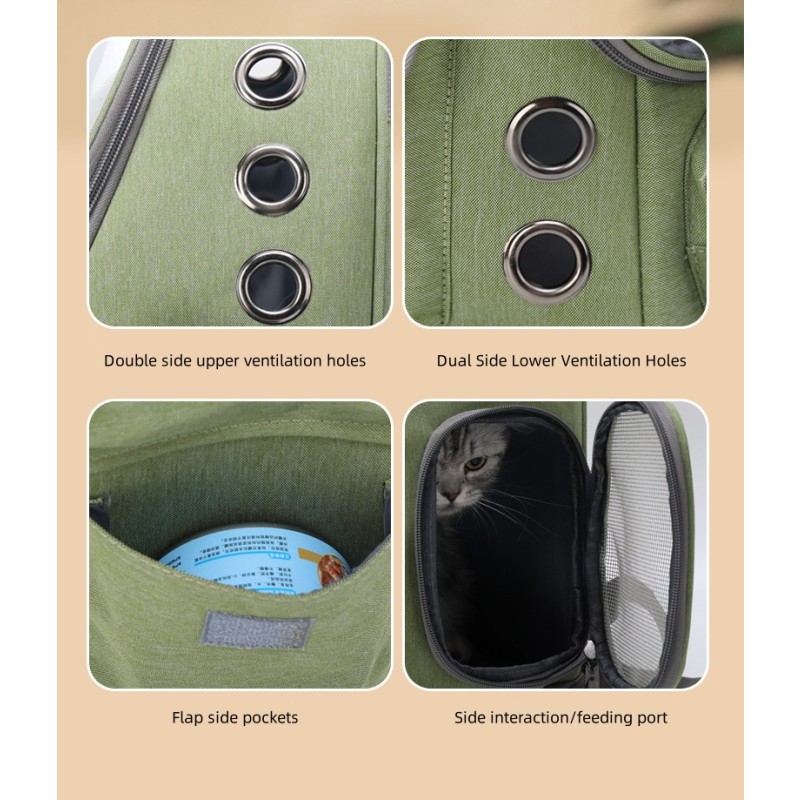 Pet Bubble Backpack Supplier - Wholesale OEM/ODM Breathable Waterproof Space Capsule Pet Backpack