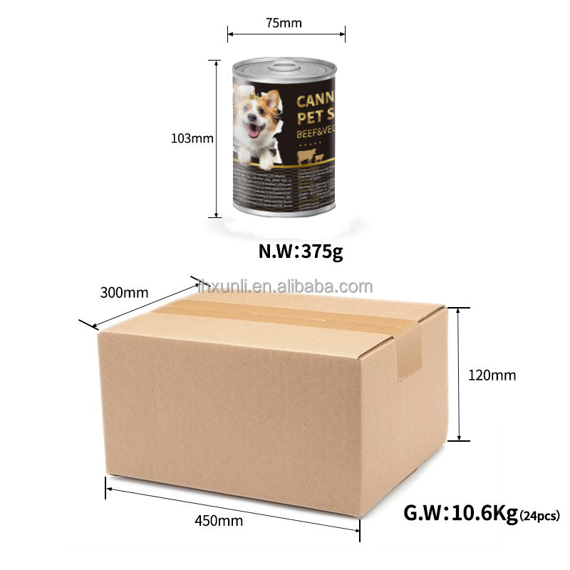 Canned Dog Food Supplier - 375g Chicken Flavor