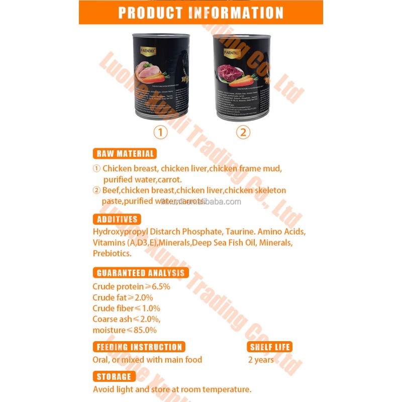 Canned Dog Food Manufacturer - Wholesale Chicken Wet