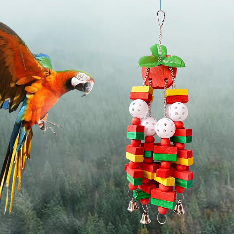 Bird Chewing Toys Supplier - Natural Wood Block