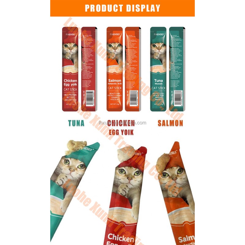 Cat Treats Manufacturer - 15g Salmon Tuna Chicken