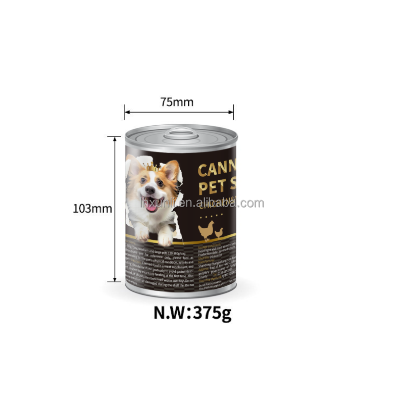 Dog Food Canned Supplier - 375g Chicken Beef