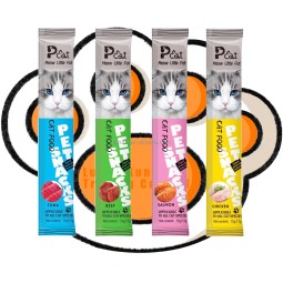 Cat Wet Food Sticks Supplier - 3 Flavors Natural