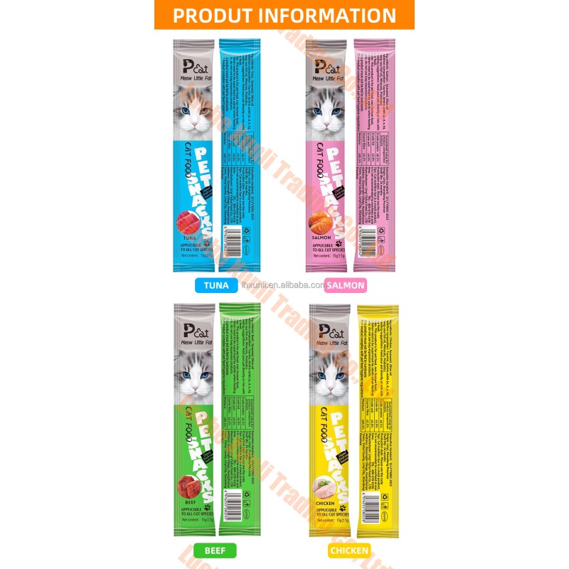 Cat Wet Food Sticks Supplier - 3 Flavors Natural