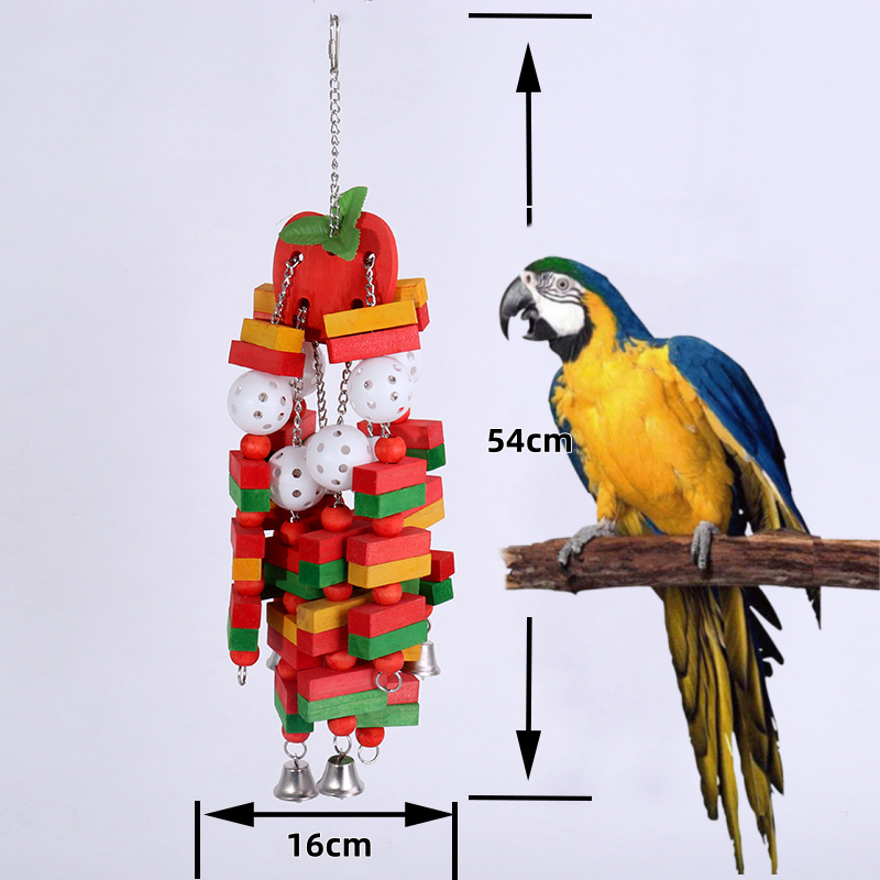 Bird Chewing Toys Supplier - Natural Wood Block