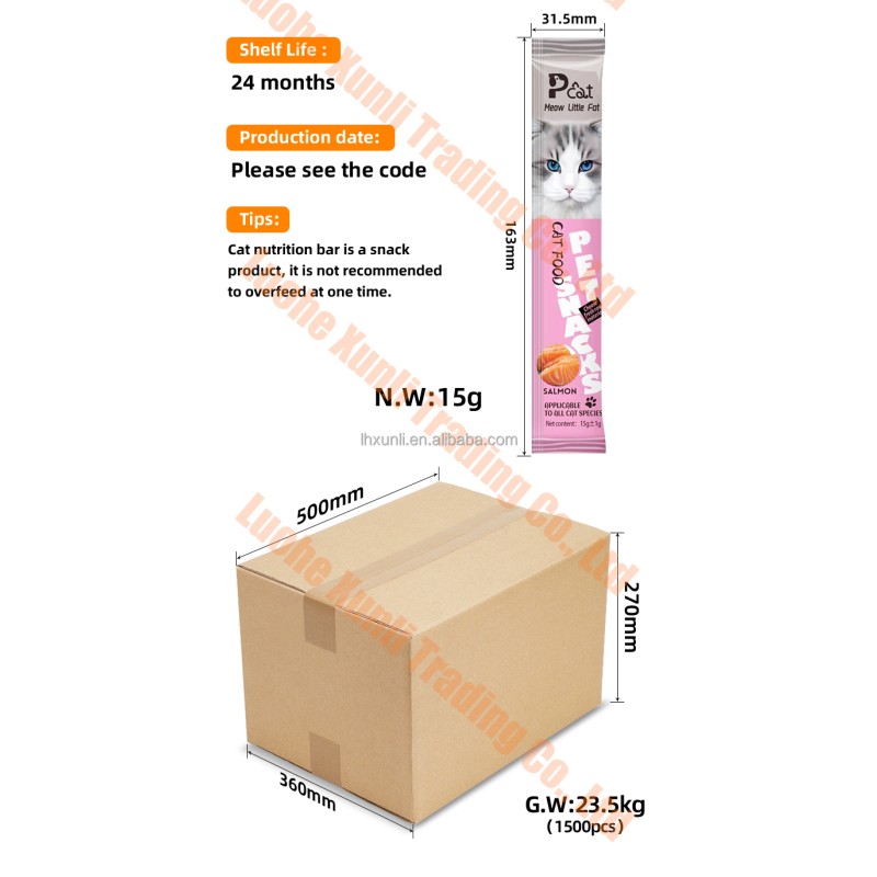 Cat Wet Food Sticks Supplier - 3 Flavors Natural