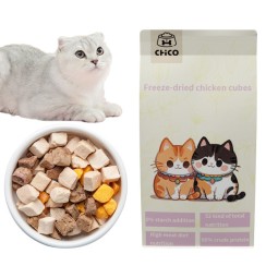 Raw Cut Treats Factory - Organic Freeze-Dried Raw Cut Chicken Duck Meat Fish Shrimp Liver Treats