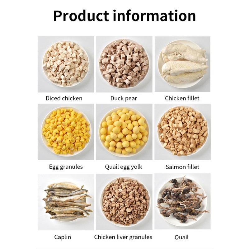 Salmon Cubes Manufacturer - OEM High Quality Freeze-Dried Salmon Cubes Natural Meat Treats 10KG