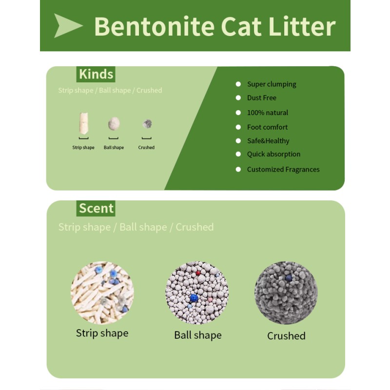 Bentonite Litter Manufacturer - Wholesale Natural Bentonite Color Strong Clumping 10L Dust-Free