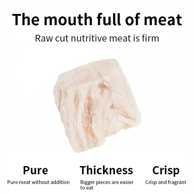 Salmon Cubes Manufacturer - OEM High Quality Freeze-Dried Salmon Cubes Natural Meat Treats 10KG