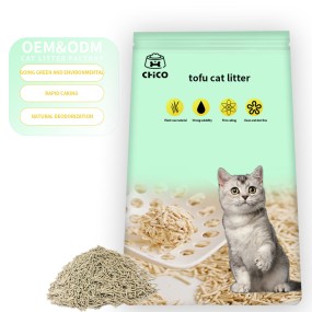 Natural Bulk Litter Supplier - Powerful Deodorizer Easy Clean Natural Bulk Tofu Cat Sand
