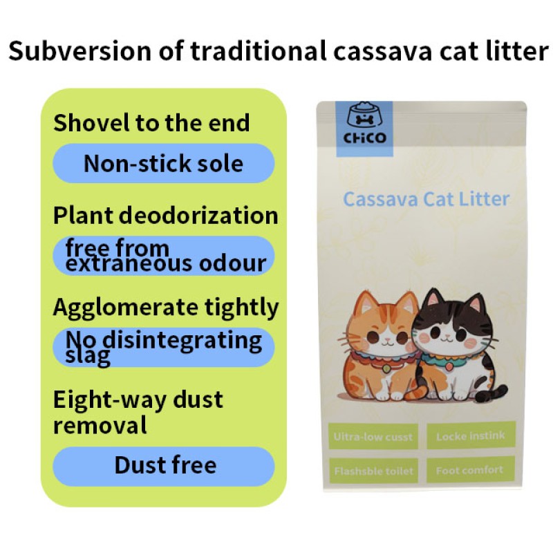 Cassava Litter Manufacturer - High Absorption Cassava Litter OEM ODM Export Factory Supplier
