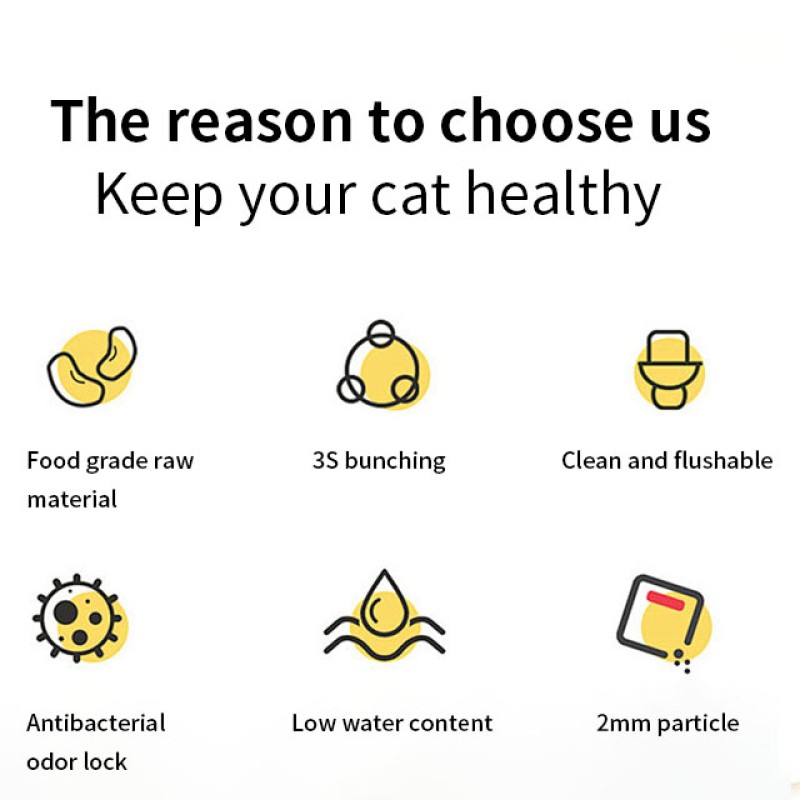 Premium Plant-Based Supplier - Best-Selling Premium Plant-Based Pet Cleaning Cassava Sand Litter