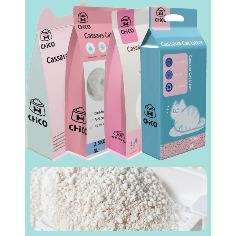 Cassava Bentonite Factory - Cassava Sand Clumping Bentonite Lavender Flushable Tofu Crystal Wood