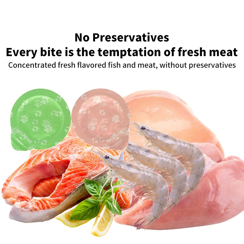 Wet Cat Food Factory - 80g Wet Cat Food Canned Chicken in Goat's Milk Abalone Sauce Canned