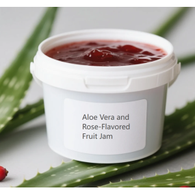 Aloe Vera Rose Jam Factory - Premium with Real Petals for Bakery Dessert Tea